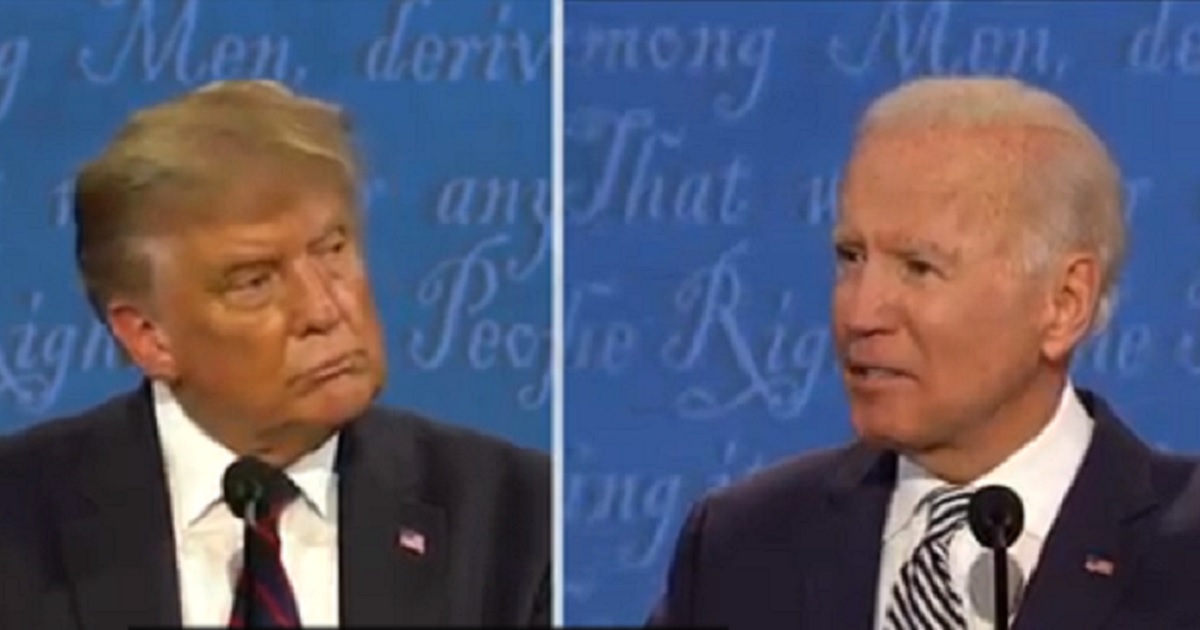 President Donald Trump, left; Democratic presidential nominee Joe Biden, right.