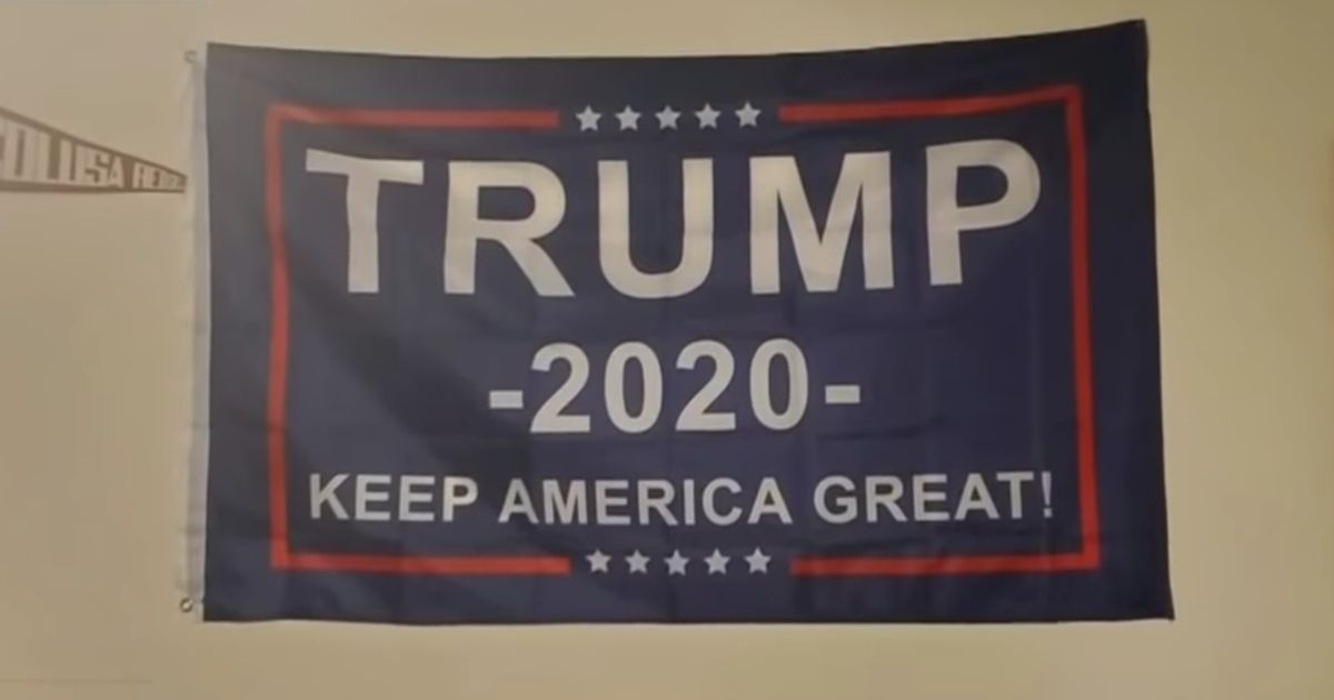A high school student in Northern California was reprimanded by his teacher for displaying a Trump sign in his bedroom.