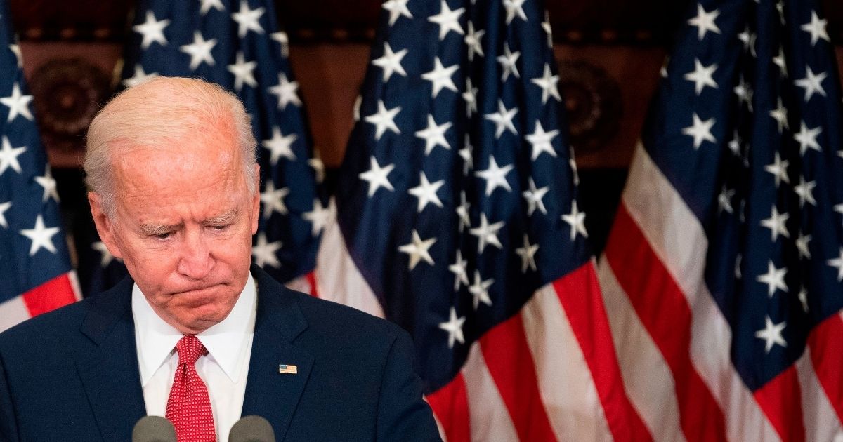 Former vice president and Democratic presidential candidate Joe Biden speaks about the unrest across the country from Philadelphia City Hall on June 2, 2020, in Philadelphia, Pennsylvania, contrasting his leadership style with that of US President Donald Trump, and calling George Floyd's death "a wake-up call for our nation."