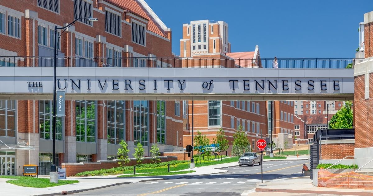 An entrance to the campus of the University of Tennessee is pictured above.