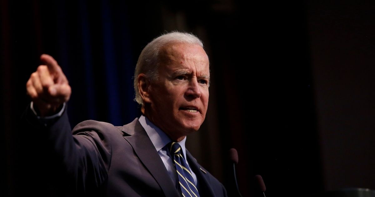 ALTOONA, IA - AUGUST 21: Democratic presidential candidate, former Vice President Joe Biden speaks at the Iowa Federation Labor Convention on August 21, 2019 in Altoona, Iowa. Candidates had 10 minutes each to address union members during the convention. The 2020 Democratic presidential Iowa caucuses will take place on Monday, February 3, 2020.