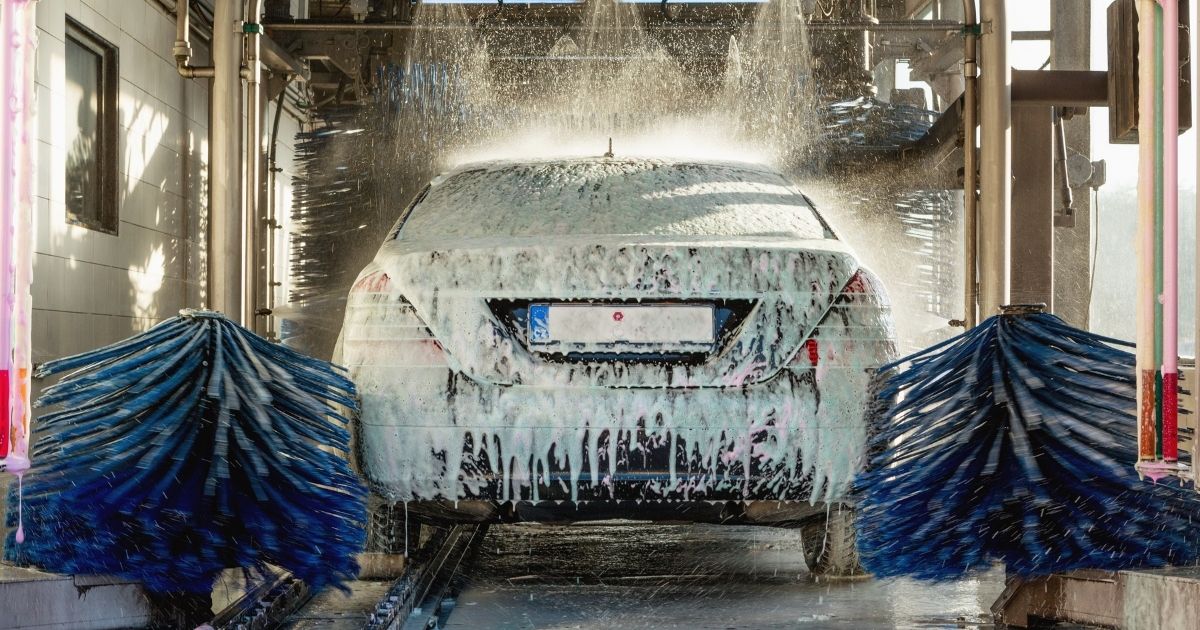 A stock image of a car wash is pictured above.