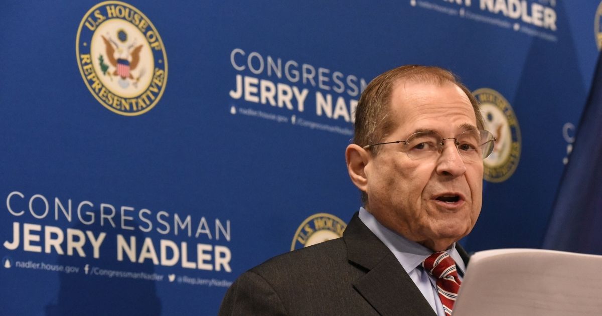 NEW YORK, NY - MAY 29: Committee Chairman of U.S. House Judiciary Committee Rep. Jerry Nadler (D-NY) speaks to members of the press on May 29, 2019 in New York City. Jerry Nadler offered made remarks about Special Counsel Mueller's statement on the Russian probe and the conclusion of his investigation into President Trump and his associates.
