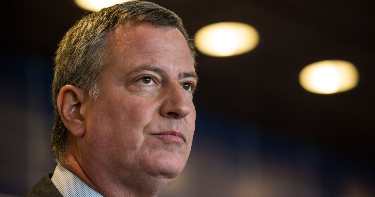 NEW YORK, NY - DECEMBER 04: New York City Mayor Bill de Blasio speaks at a press conference after witnessing police being retrained with new guidelines at the Police Academy on December 4, 2014 in the College Point neighborhood of the Queens borough of in New York City. The new police guidelines come on the heels of numerous national incidences where white police officers have killed black men.