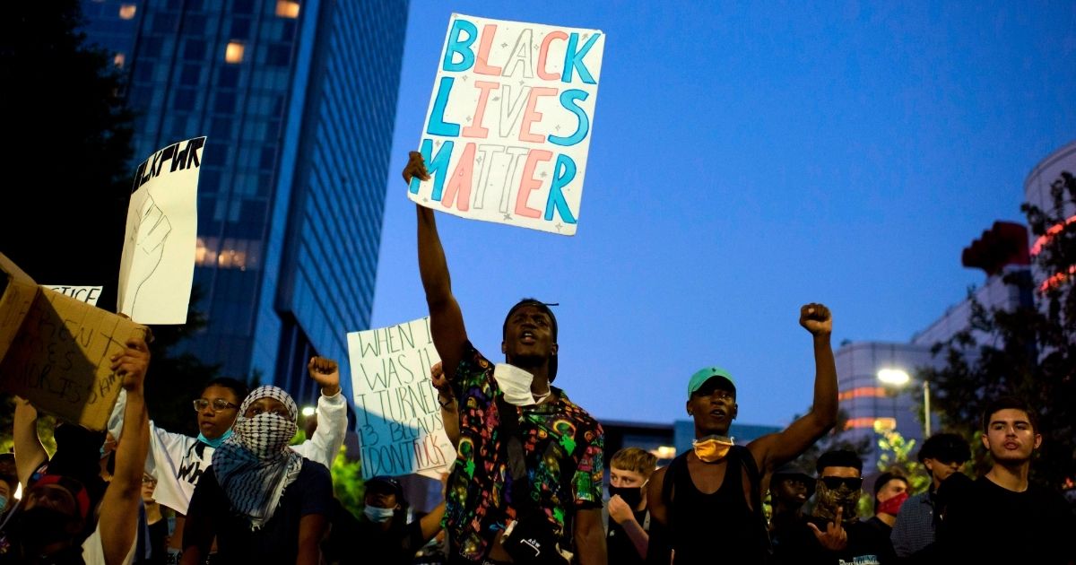 Black Lives Matter demonstrators march through Houston in June. 
