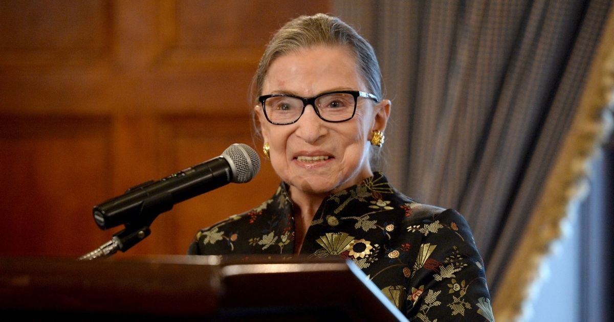 The late Supreme Court Justice Ruth Bader Ginsburg in a 2016 file photo.