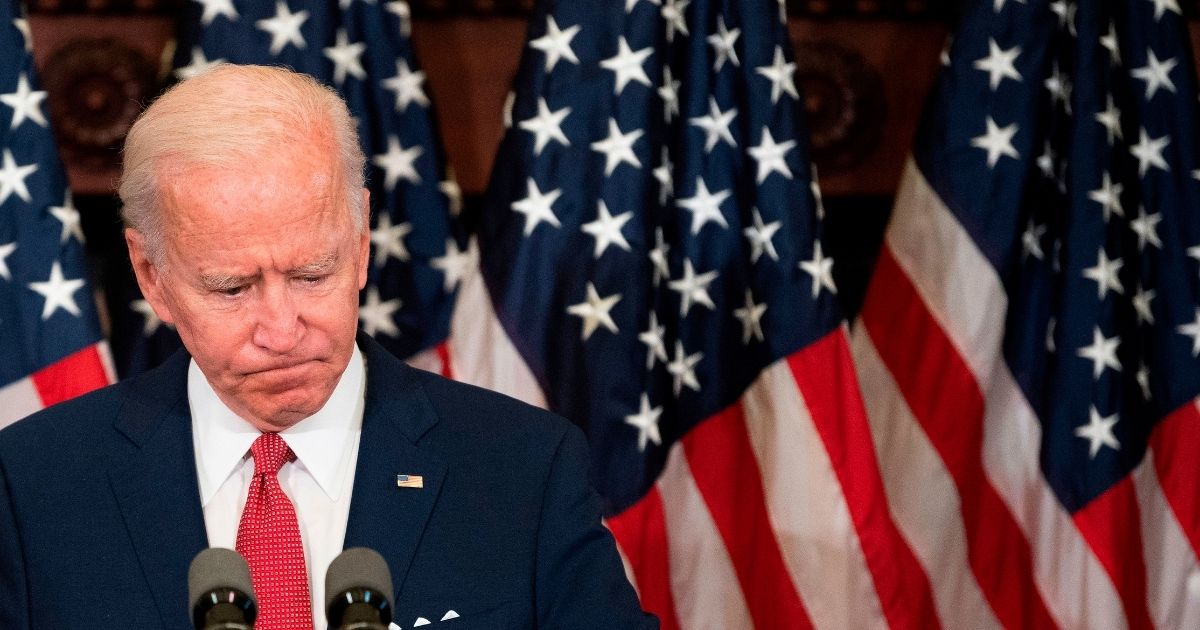 Former vice president and Democratic presidential candidate Joe Biden speaks about the unrest across the country from Philadelphia City Hall on June 2, 2020, in Philadelphia, Pennsylvania, contrasting his leadership style with that of US President Donald Trump, and calling George Floyd's death "a wake-up call for our nation."