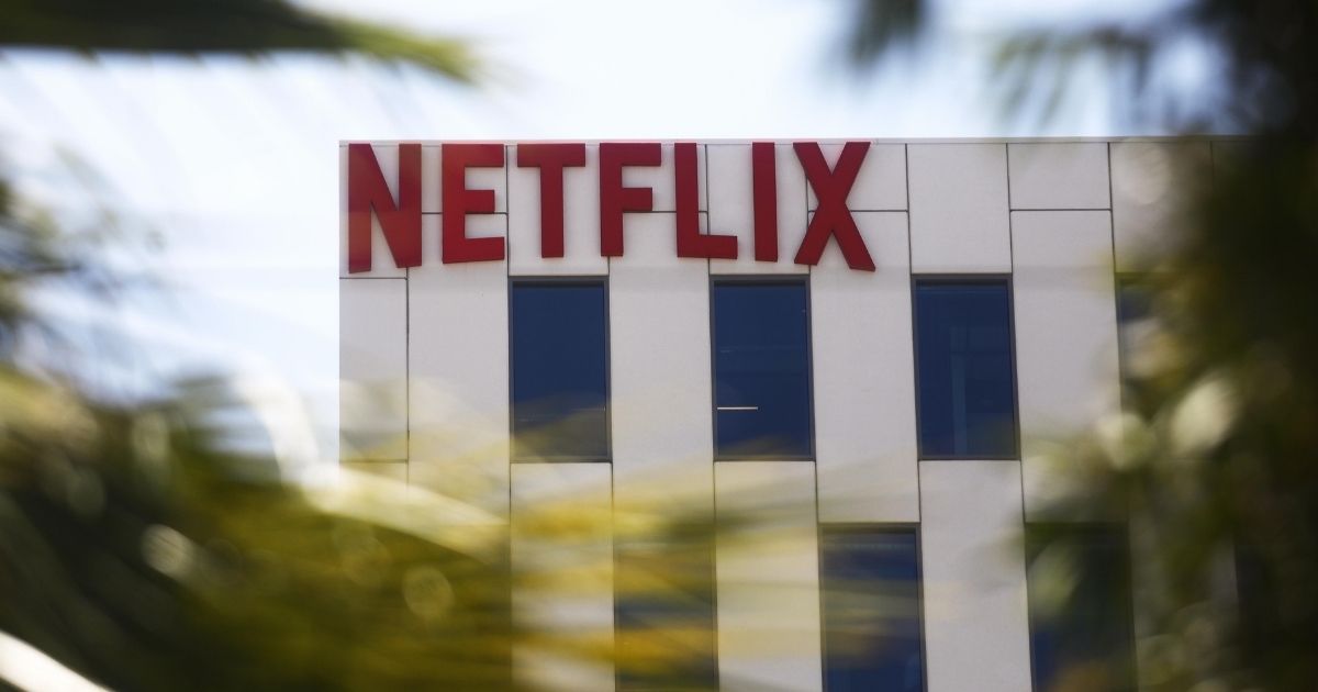 LOS ANGELES, CALIFORNIA - MAY 29: The Netflix logo is displayed at Netflix offices on Sunset Boulevard on May 29, 2019 in Los Angeles, California. Netflix chief content officer Ted Sarandos said the company will reconsider their 'entire investment' in Georgia if a strict new abortion law is not overturned in the state. According to state data, the film industry in Georgia contributed $2.7 billion in direct spending while supporting 92,000 local jobs.