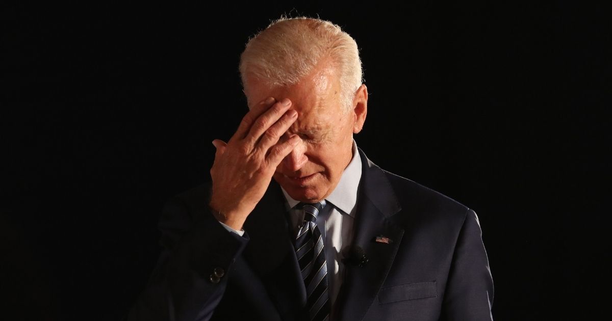 DES MOINES, IOWA - JULY 15: Democratic presidential candidate former U.S. Vice President Joe Biden pauses as he speaks during the AARP and The Des Moines Register Iowa Presidential Candidate Forum at Drake University on July 15, 2019 in Des Moines, Iowa. Twenty Democratic presidential candidates are participating in the forums that will feature four candidate per forum, to be held in cities across Iowa over five days.