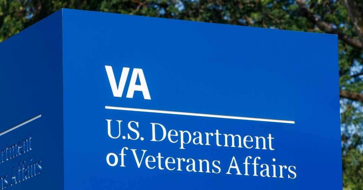 The signage and logo of the U.S. Department of Veterans Affairs in Fort Wayne, Indiana, is pictured above.
