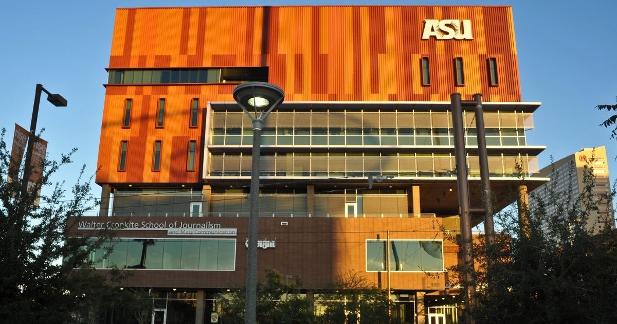The Walter Cronkite School of Journalism and Mass Communication at Arizona State University in Phoenix is pictured above.