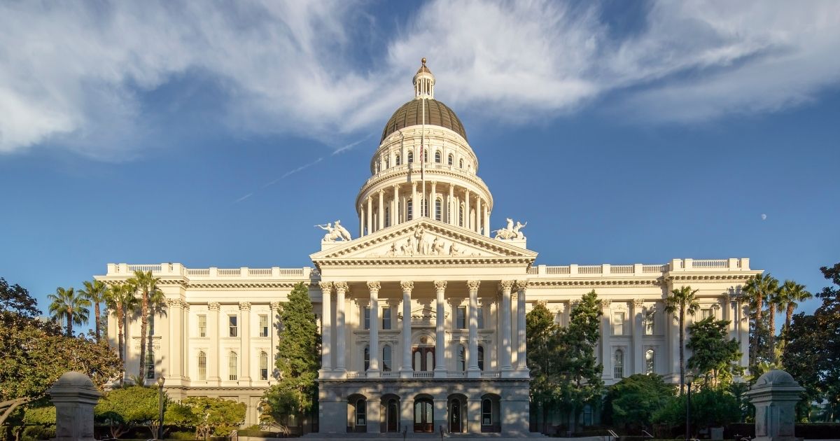 The California State Capitol is seen in the above stock image.