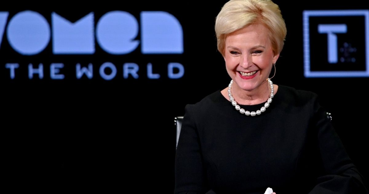 Cindy McCain speaks during the Women in the World Summit on April 12, 2019, in New York City.