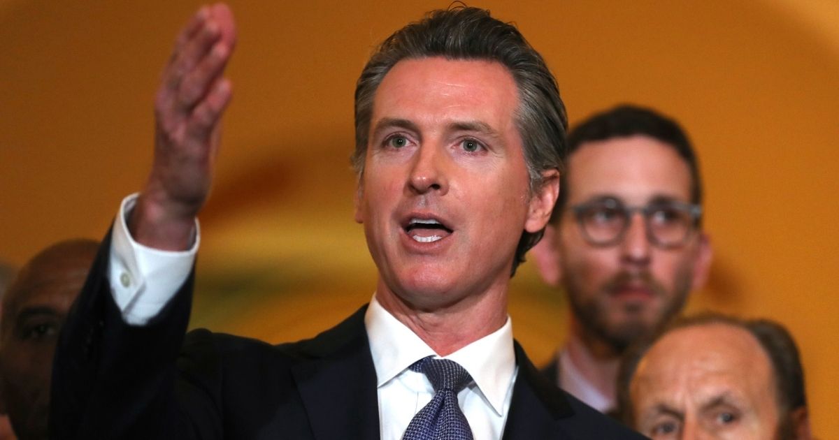 California Gov. Gavin Newsom speaks during a news conference at the California State Capitol on March 13, 2019, in Sacramento, California.