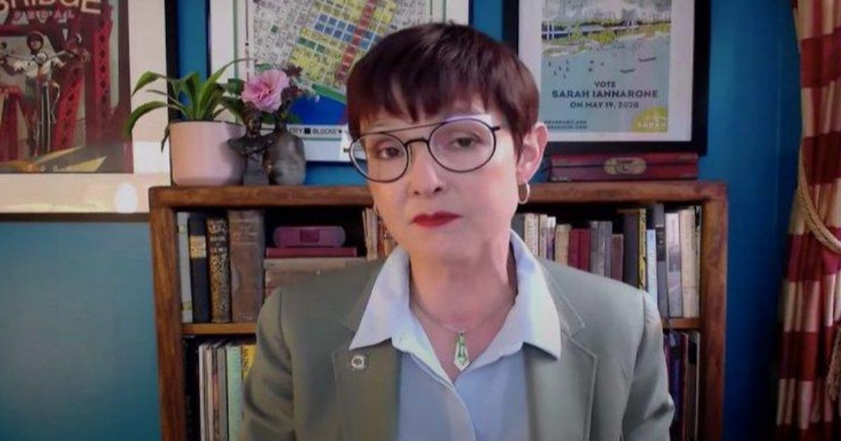 Left-wing activist Sarah Iannarone is running against Portland Mayor Ted Wheeler.