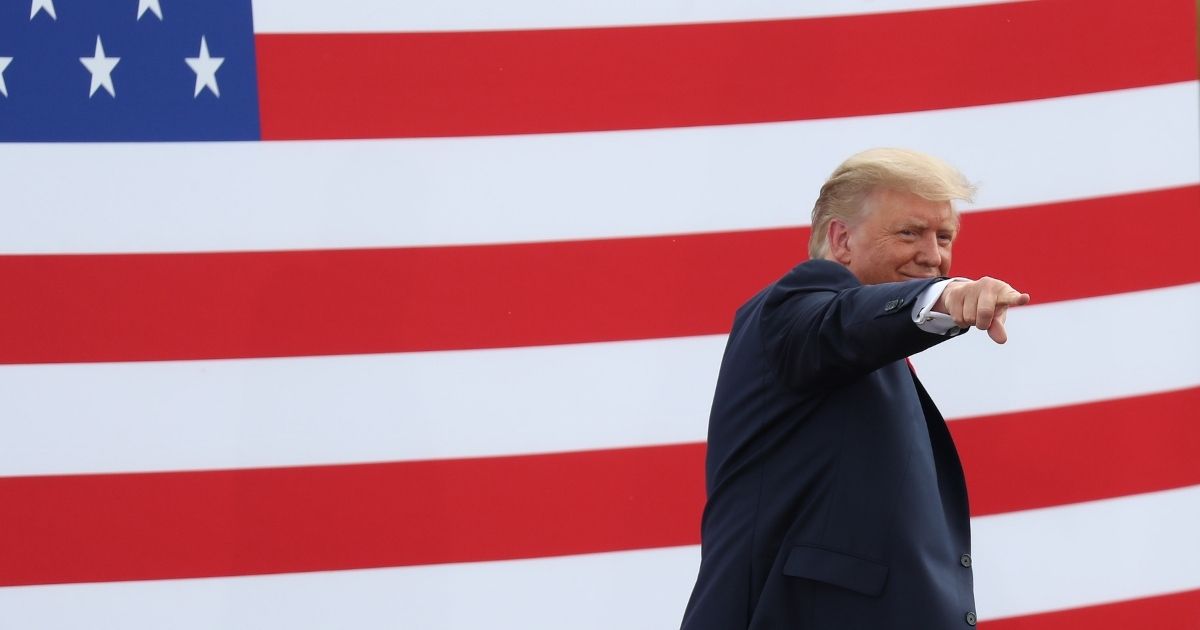 President Donald Trump leaves after speaking during a stop at the Jupiter Inlet Lighthouse on Sept. 8, 2020, in Jupiter, Florida.