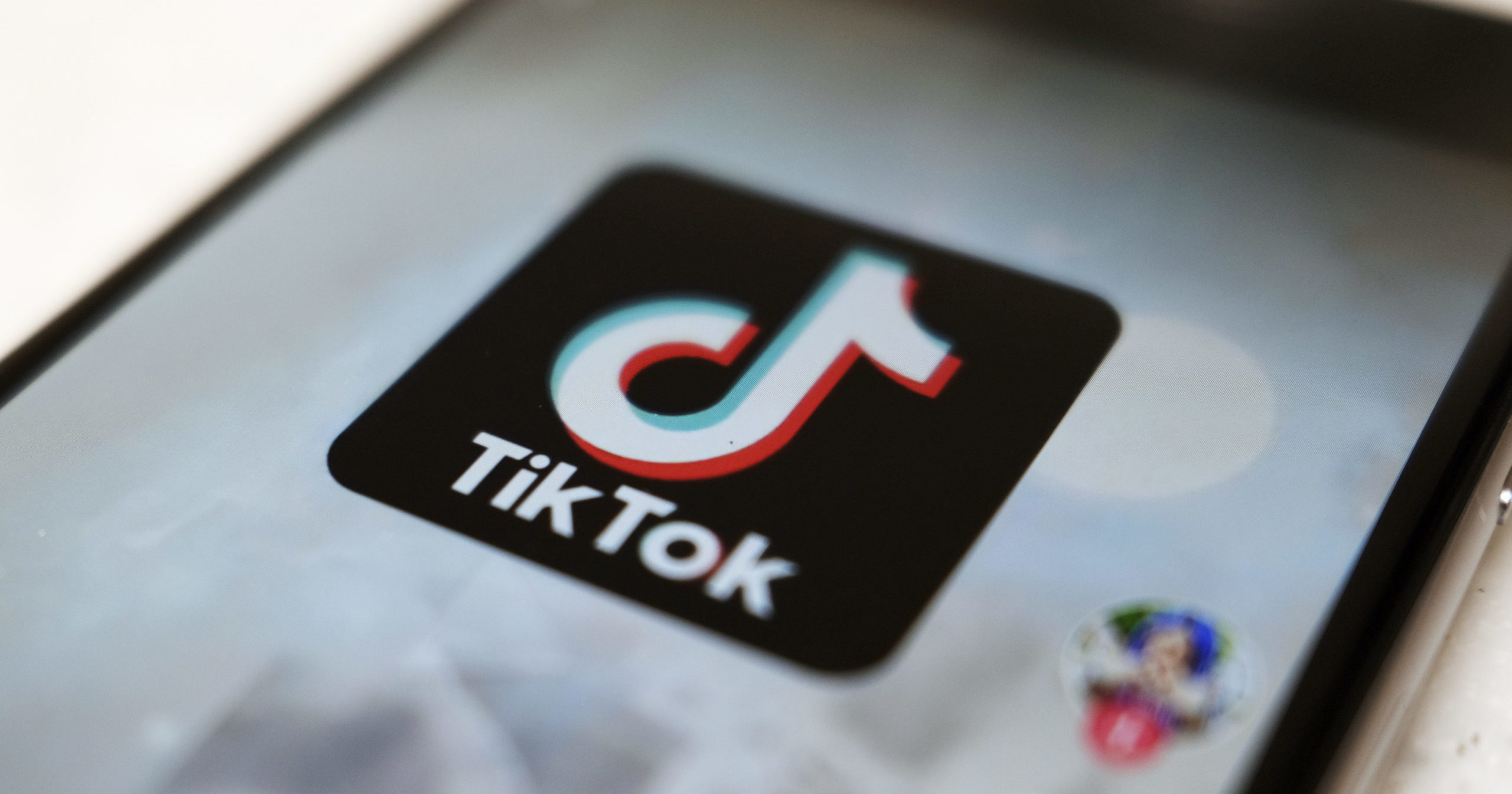 This Sept. 28, 2020, file photo, shows the logo of TikTok on a smartphone screen in Tokyo.