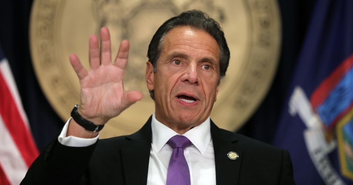 New York Gov. Andrew Cuomo speaks at a news conference on Sept. 8, 2020, in New York City.