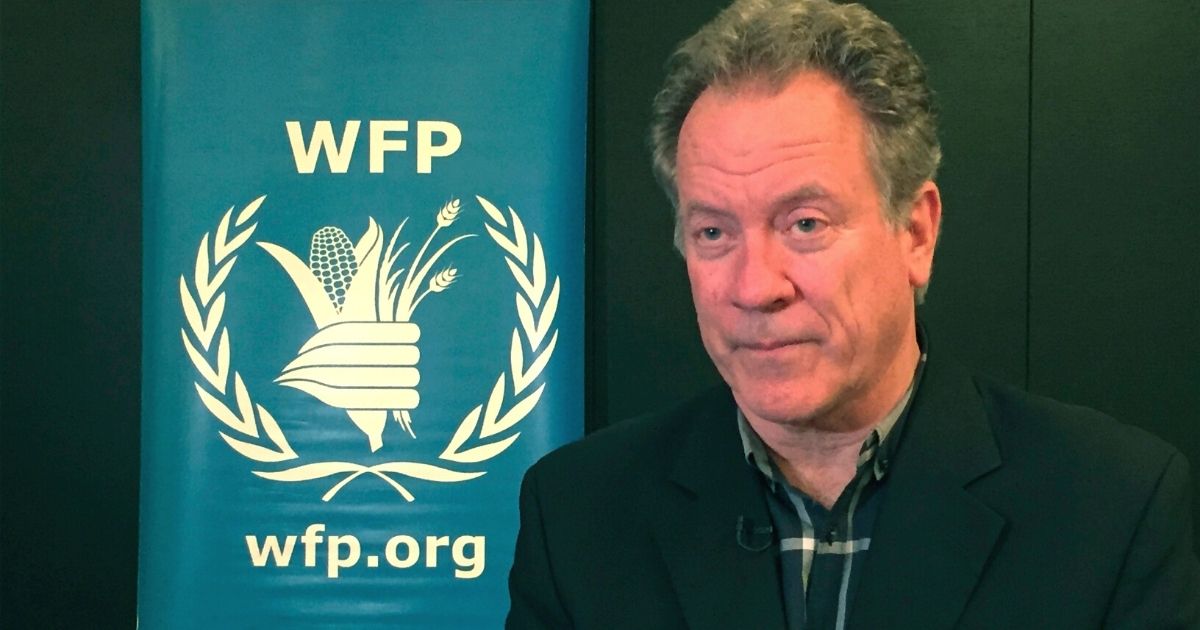 David Beasley, executive director of the World Food Program, speaks to The Associated Press in Amman, Jordan, on May 21, 2017.