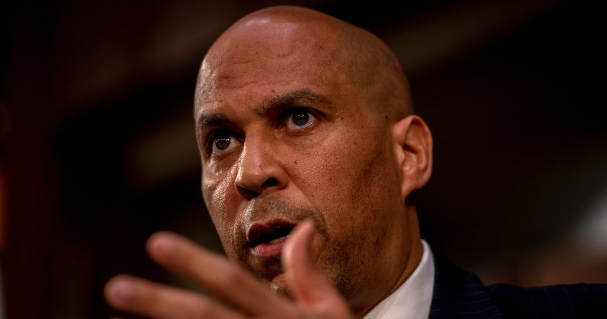 Democratic Sen. Cory Booker of New Jersey speaks during the second day of the Senate Judiciary Committee confirmation hearings for Supreme Court nominee Judge Amy Coney Barrett on Capitol Hill in Washington, D.C., on Tuesday.