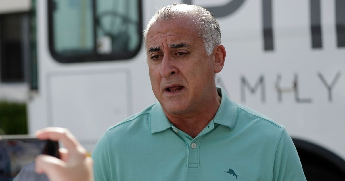 Miami-Dade County Commissioner Esteban "Steve" Bovo is pictured on July 28, 2020, at the AHEPA Apartments in Miami.