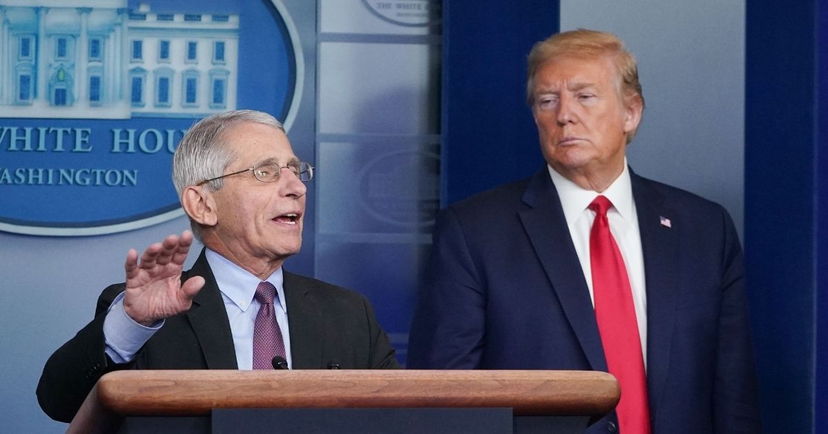 Dr. Fauci and President Trump