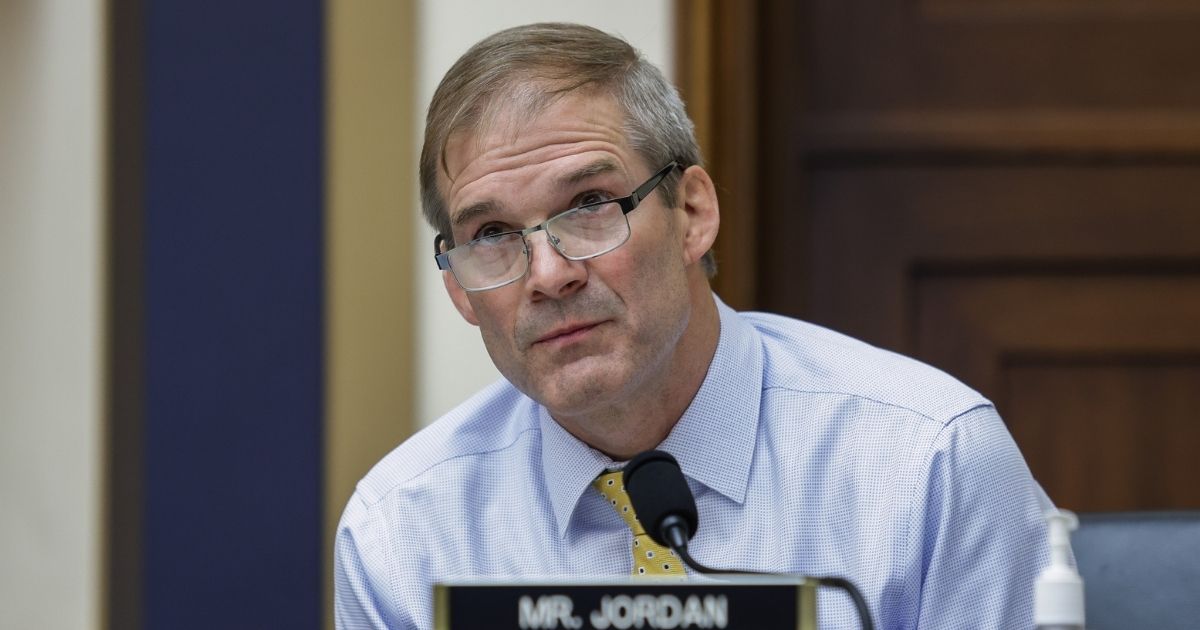 Republican Rep. Jim Jordan of Ohio speaks during a House Judiciary Subcommittee on Antitrust, Commercial and Administrative Law hearing on July 29, 2020, on Capitol Hill in Washington, D.C.
