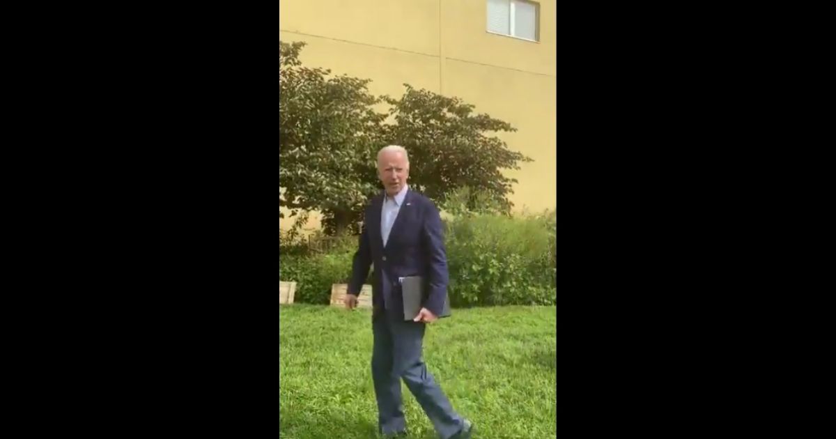 In a video shared in September, Democratic presidential nominee Joe Biden was without his signature mask.