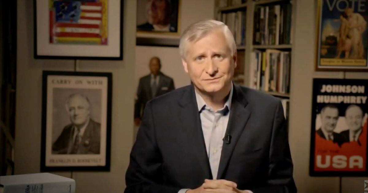 In this screenshot from the DNCC’s livestream of the 2020 Democratic National Convention, author Jon Meacham addresses the virtual convention on Aug. 20.
