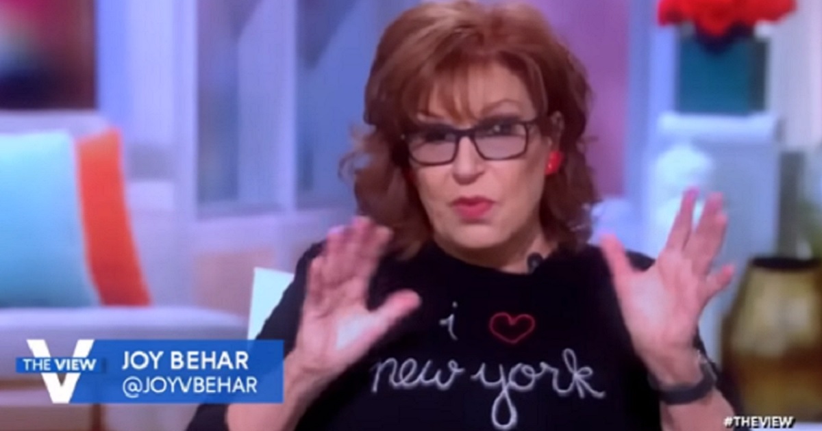 "The View" co-host Joy Behar on the show on Friday.