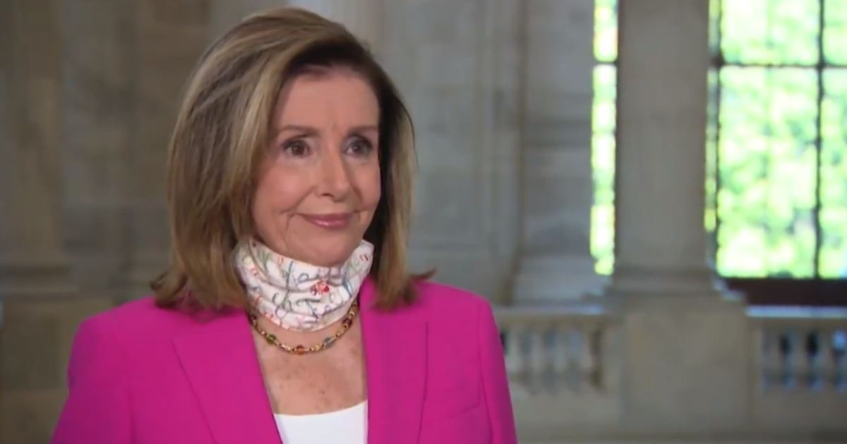 House Speaker Nancy Pelosi rushed to politicize President Donald Trump's COVID-19 diagnosis during a Friday interview.