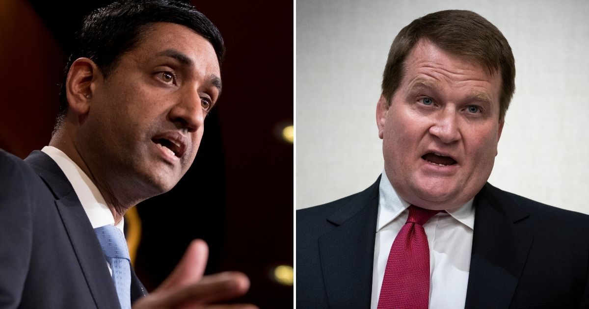 Rep. Ro Khanna of California, left, told Tony Bobulinski, a former business associate of Hunter Biden, that he would defend him against smears he is a “partisan hack” in a private message obtained by Fox News reporter John Roberts.