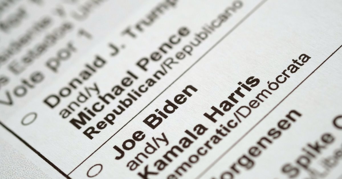 BERLIN, GERMANY - SEPTEMBER 21: Current U.S. Republican President Donald Trump and his main contender, Democratic presidential candidate Joe Biden, are among the choices on a U.S. presidential election mail-in ballot received by a U.S. citizen living abroad on September 21, 2020 in Berlin, Germany. Thousands of U.S. citizens living abroad received their mail-in ballots via e-mail over the weekend.