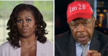 Former first lady Michelle Obama, left; and civil rights attorney Leo Terrell, right.