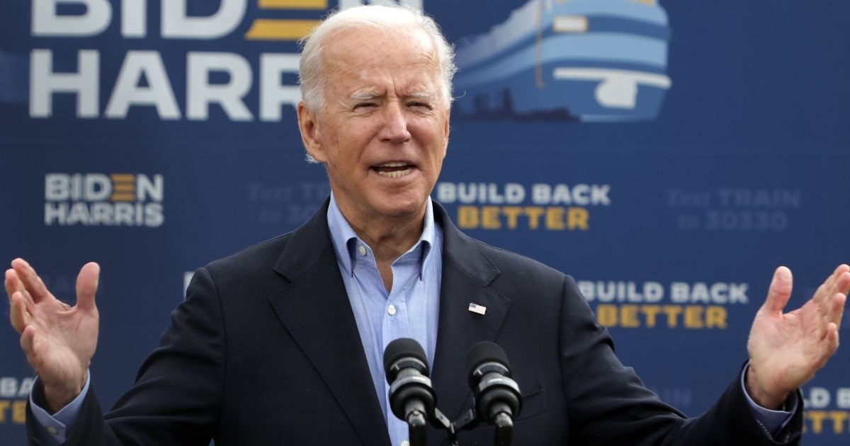 Democratic presidential nominee Joe Biden, pictured in a Sept. 30 file photo.