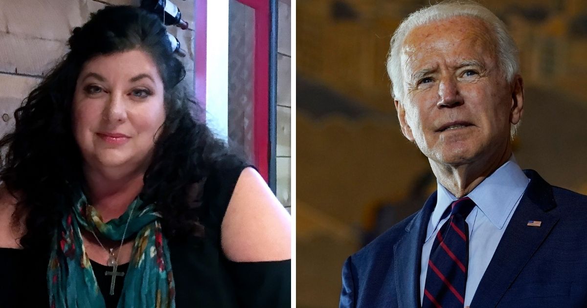 Joe Biden accuser Tara Reade, left; and former Vice President Joe Biden, right.