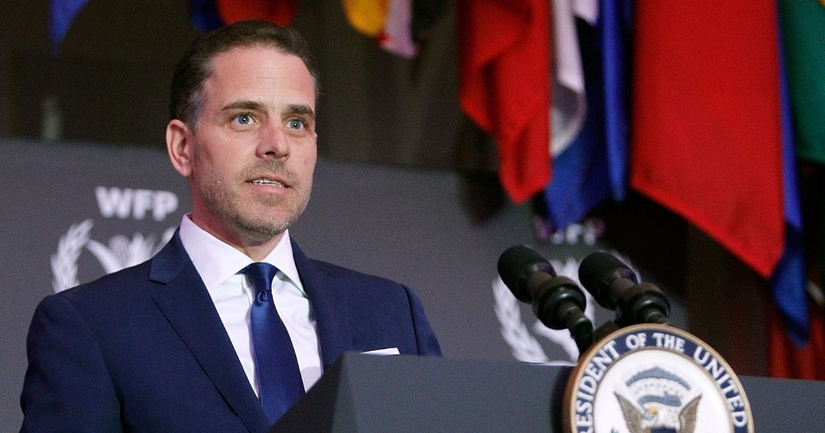 Hunter Biden, son of former Vice President Joe Biden, is pictured in a file photo from a 2016 ceremony for the World Food Program.