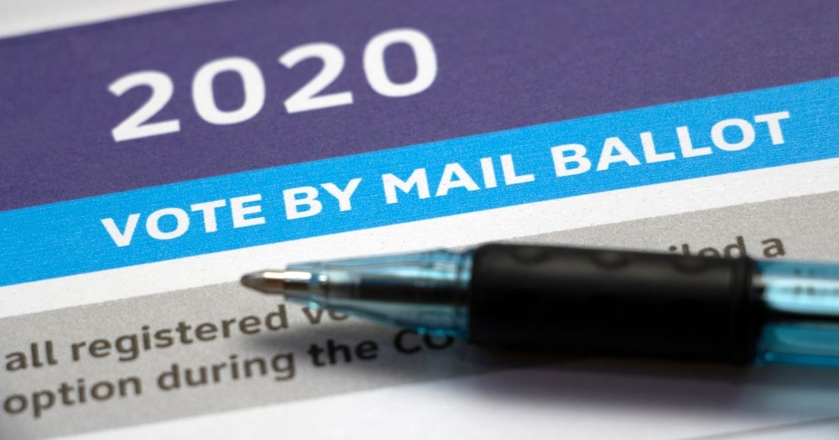 An image of a mail-in ballot.