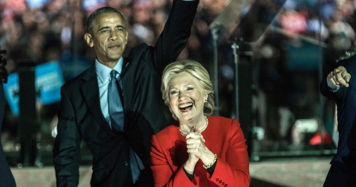 Then-President Barack Obama with then-Democratic presidential candidate Hillary Clinton appearing at a Philadelphia rally on Nov. 7, 2016, the day before the election Clinton lost to now-President Donald Trump.