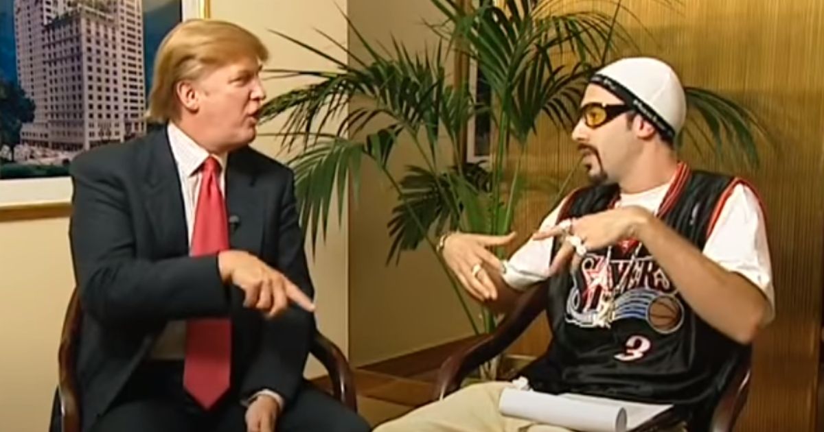 Donald Trump in an interview with fictitious British rapper Ali G, played by Sacha Baron Cohen.