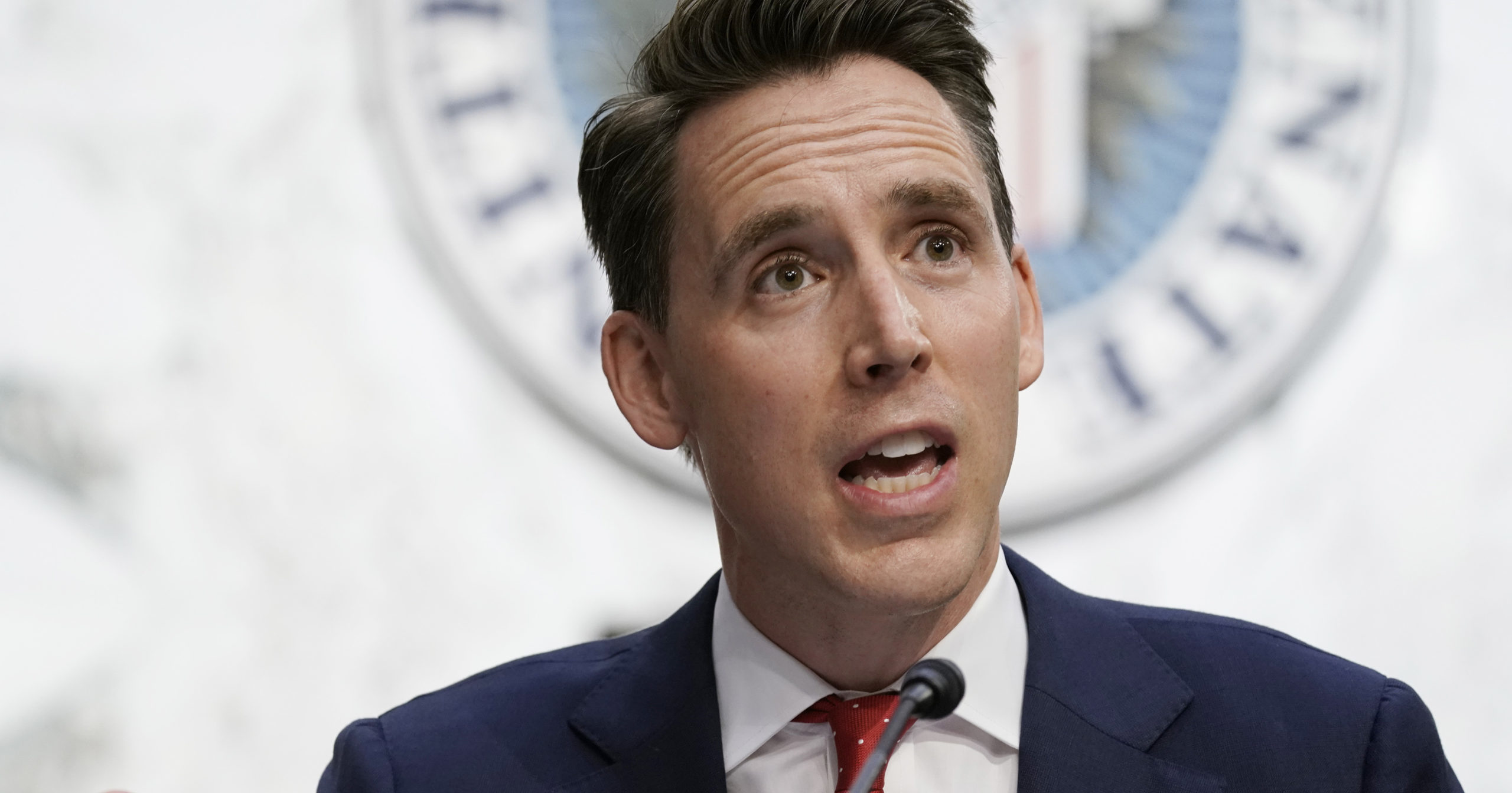 Sen. Josh Hawley of Missouri speaks during a Senate Judiciary Committee hearing on Oct. 14, 2020, on Capitol Hill in Washington, D.C.