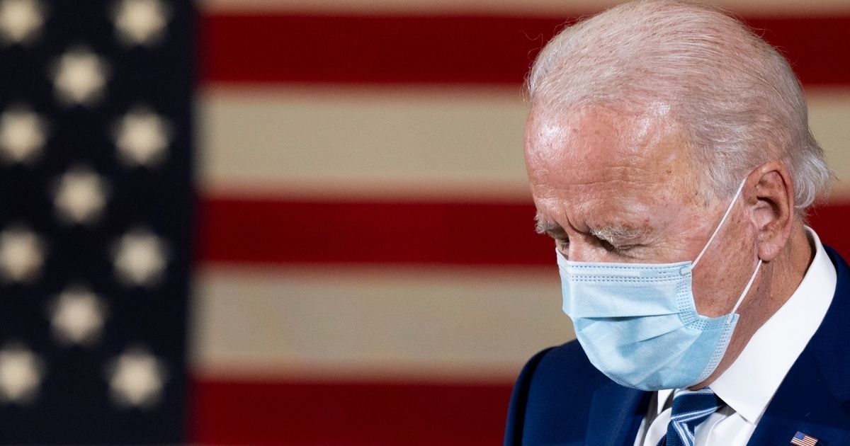 Democratic presidential nominee Joe Biden speaks during a campaign event in Fort Lauderdale, Florida, on Oct. 13, 2020.