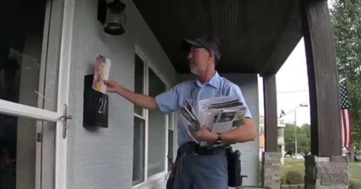 Mailman Karl Herklotz saved the life of an elderly woman when he noticed her mailbox was full and notified a neighbor.