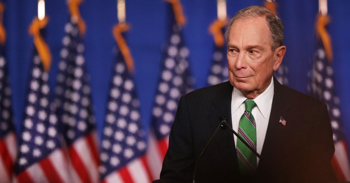 Former Democratic presidential candidate Mike Bloomberg addresses his staff and the media after announcing that he will be ending his campaign on March 4, 2020, in New York City. Bloomberg, who has endorsed Joe Biden, spent millions of dollars in his short-lived campaign for president.