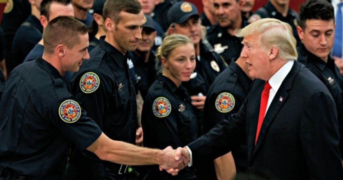 A Philadelphia firefighters union voted by a near 2-1 margin on Oct. 28, 2020, to uphold its endorsement of President Donald Trump after facing backlash over the decision.