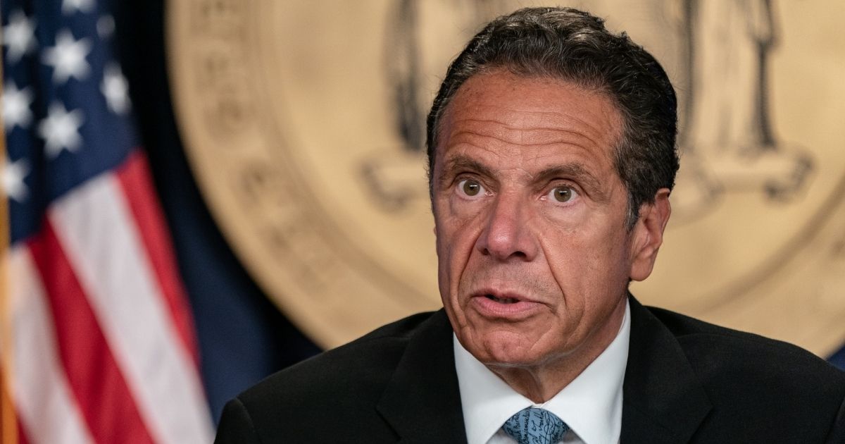 Democratic New York Gov. Andrew Cuomo speaks during his daily media briefing on July 23, 2020, in New York City.