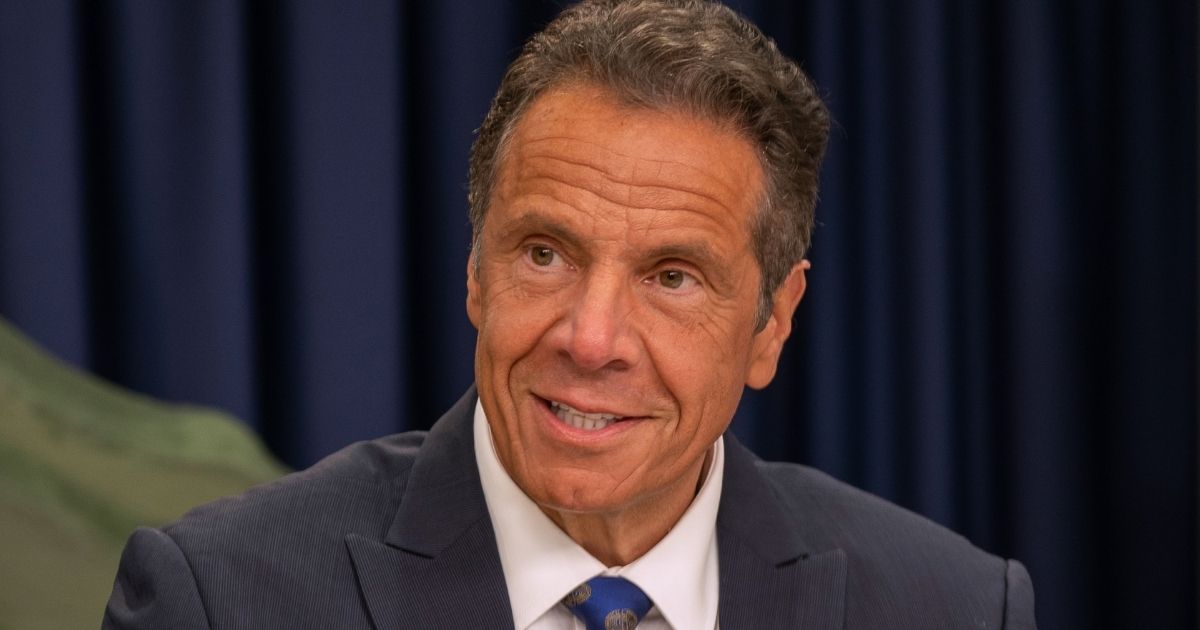New York Gov. Andrew Cuomo smiles during a COVID-19 briefing July 6 in New York City.