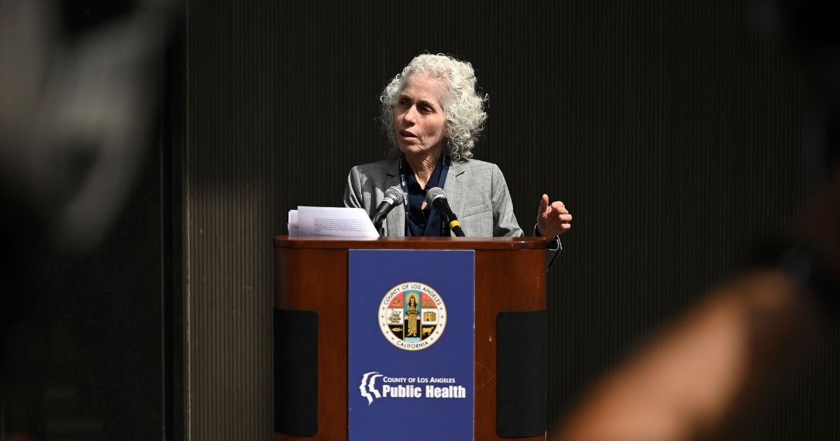 Los Angeles County Public Health director Barbara Ferrer speaks at a media conference on the novel COVID-19 (coronavirus), March 6 in Los Angeles.