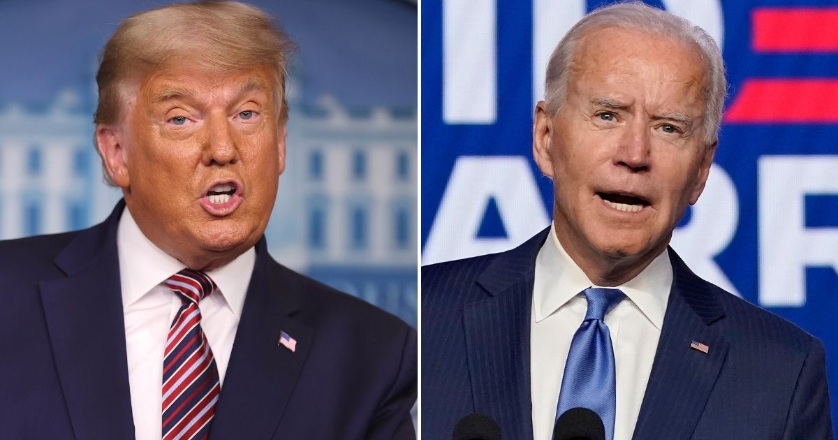 President Donald Trump, left, and Democratic presidential nominee Joe Biden have both claimed they won the 2020 presidential election.