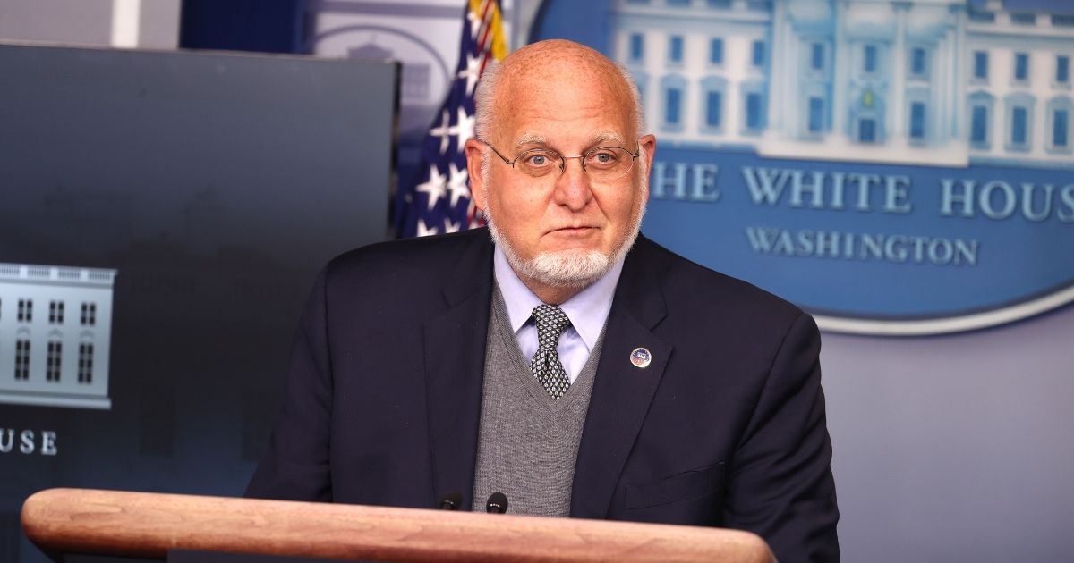 Centers for Disease Control and Prevention Commissioner Robert Redfield speaks during a White House Coronavirus Task Force media briefing at the White House on Thursday in Washington, D.C.